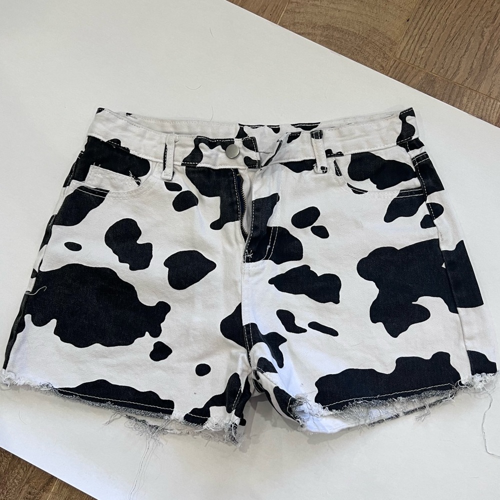 Cow Print Shorts